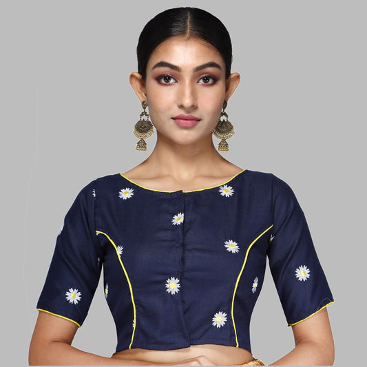 EMBROIDERY DESIGN COTTON BLOUSES FOR WOMEN