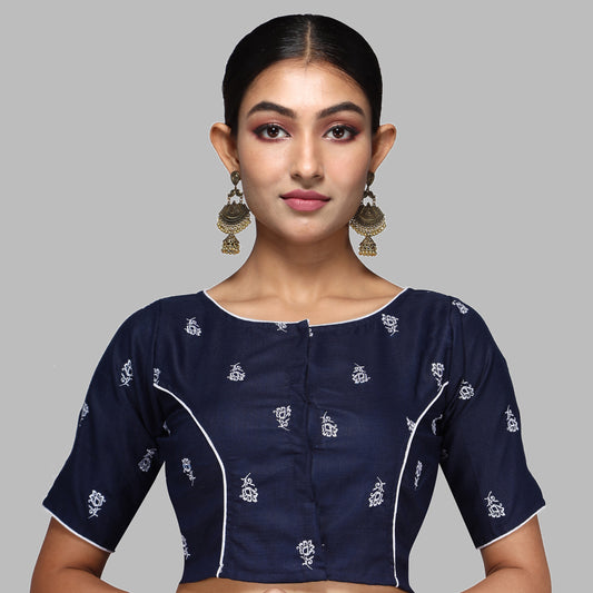 EMBROIDERY DESIGN COTTON BLOUSES FOR WOMEN