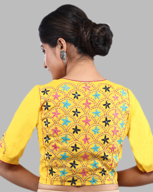 KANTHA STITCH DESIGN BLOUSES