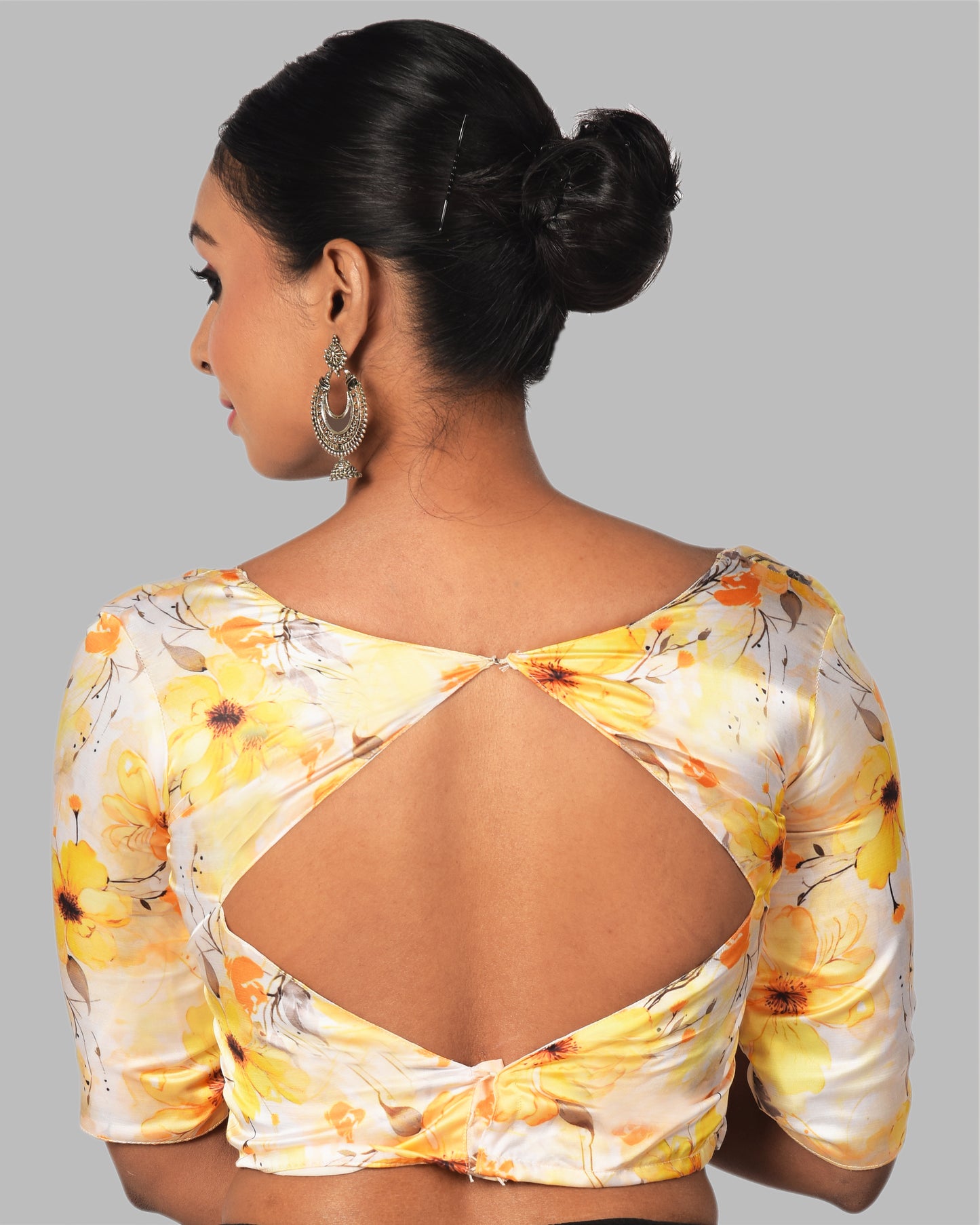 DIGITAL PRINT MODAL SILK PADDED BLOUSE