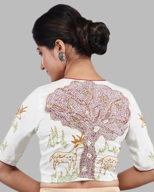 KANTHA STITCH DESIGN BLOUSES