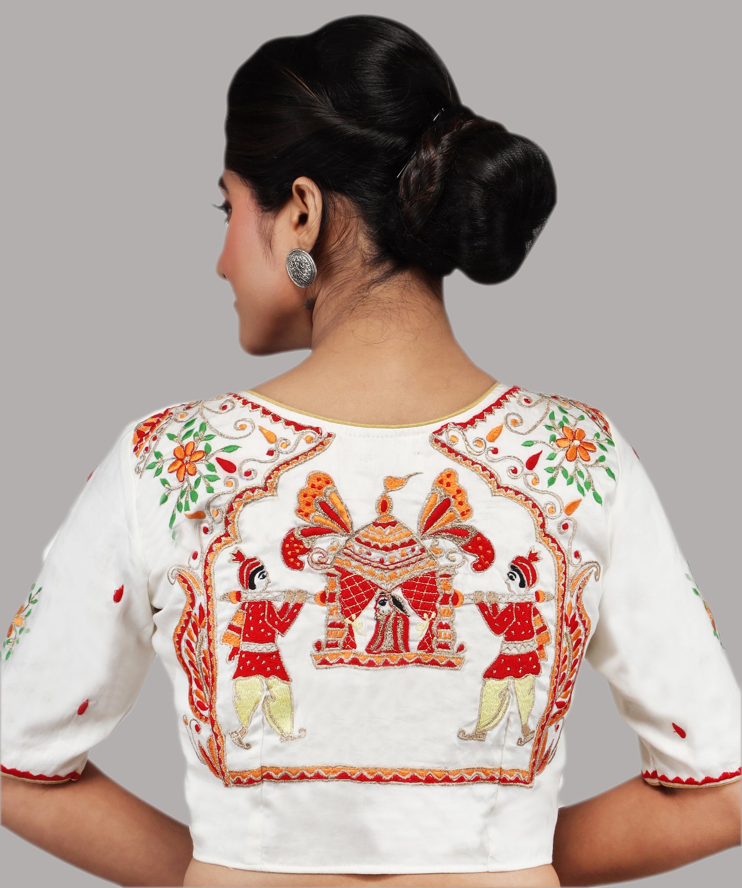 EMBROIDERY DESIGN MALAI COTTON BLOUSES