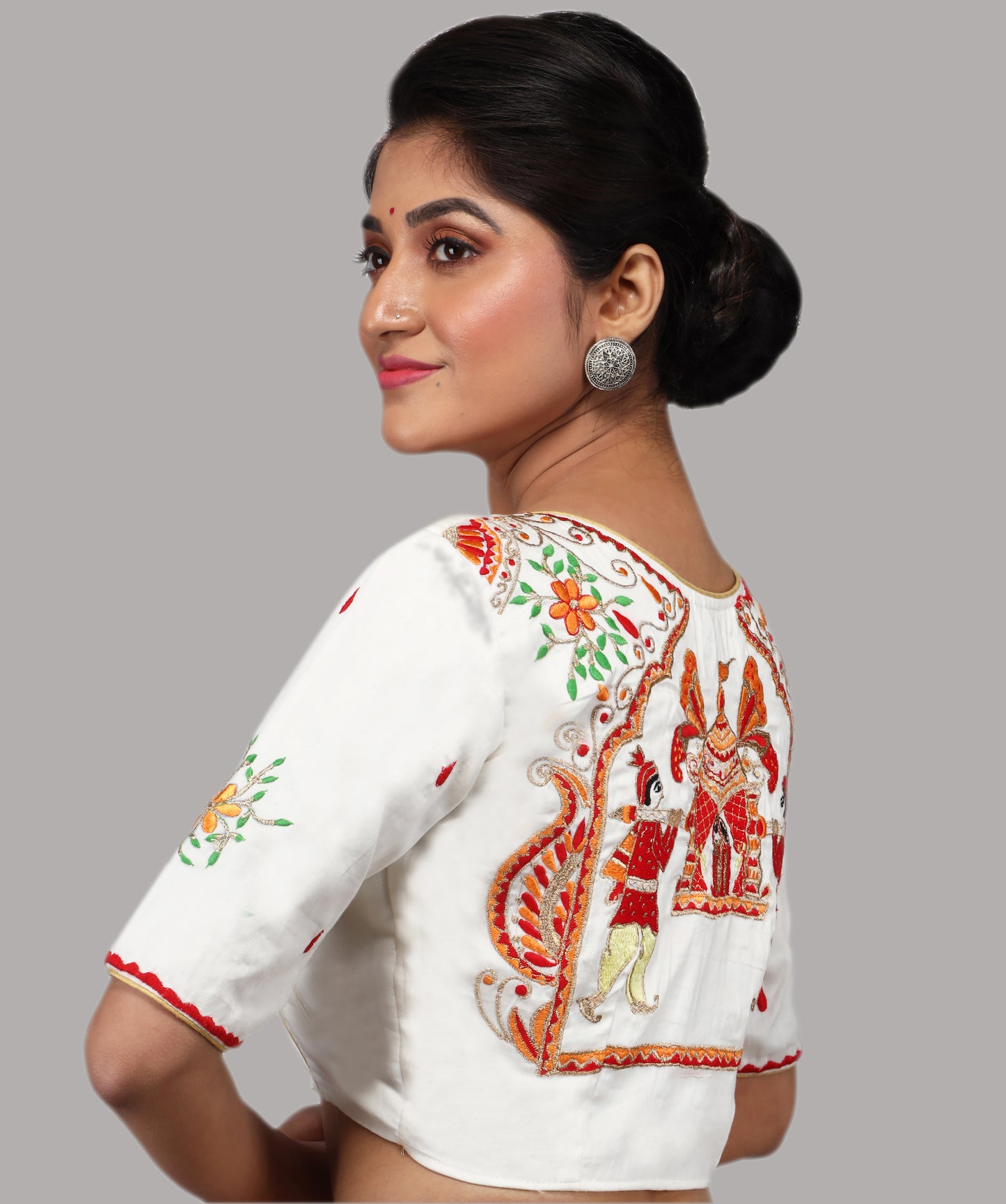 EMBROIDERY DESIGN MALAI COTTON BLOUSES