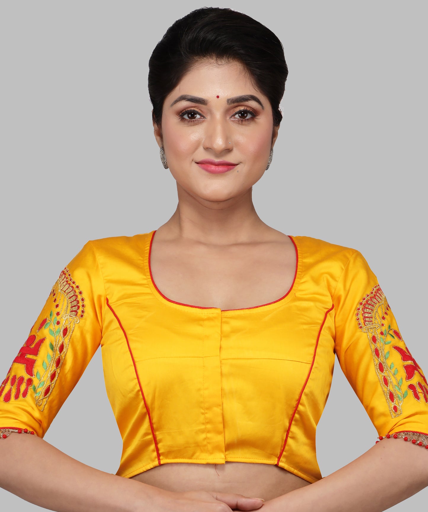 EMBROIDERY DESIGN MALAI COTTON BLOUSES