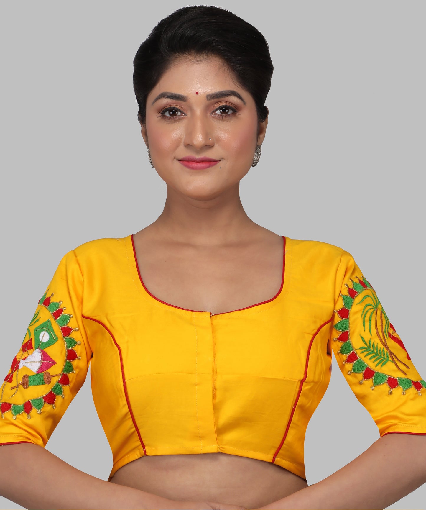 EMBROIDERY DESIGN MALAI COTTON BLOUSES