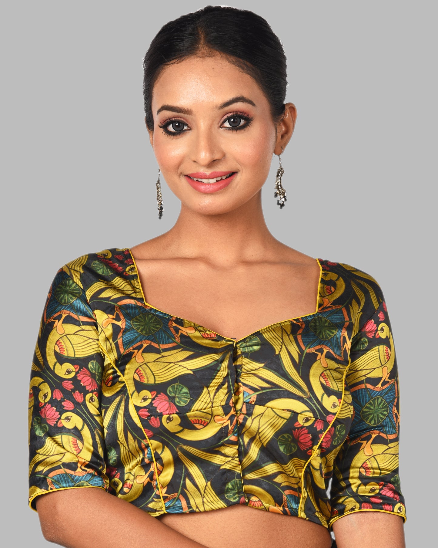 DIGITAL PRINT MODAL SILK BLOUSE