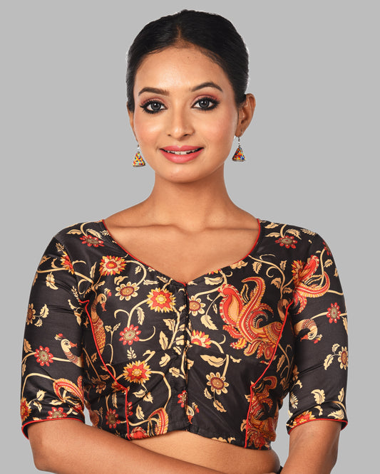 DIGITAL PRINT MODAL SILK BLOUSE